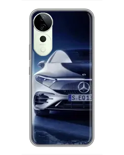 Чехол для Vivo Y04s с картинкой «Mercedes EQ — будущее»