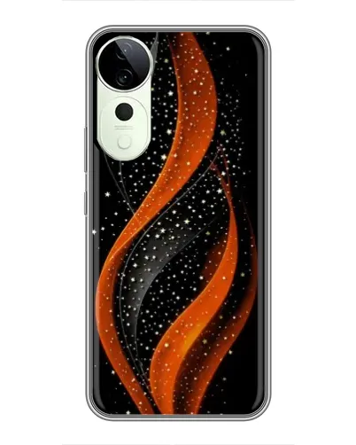 Чехол для Vivo Y04s с картинкой «Огненная звездная волна»