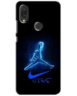 Чехол для Vivo Y11 с картинкой «Jordan Neon Blue»