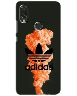 Чехол для Vivo Y11 с картинкой «Оранжевый дым Adidas»