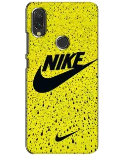 Чехол для Vivo Y11 с картинкой «Желтый текстурный Nike»