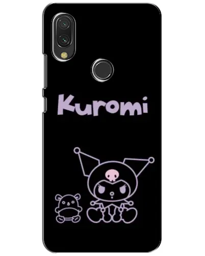 Чехол для Vivo Y11 с картинкой «Kuromi — черный минимализм»