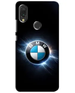 Чехол для Vivo Y11 с картинкой «BMW — неоновое сияние»