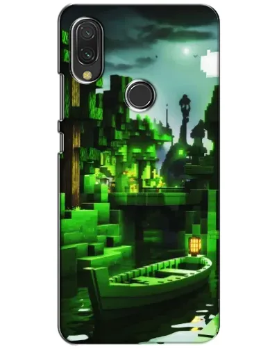 Чехол для Vivo Y11 с картинкой «Minecraft лесной пейзаж»