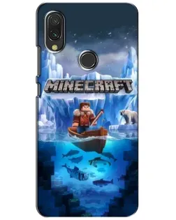 Чехол для Vivo Y11 с картинкой «Minecraft ледяной мир»