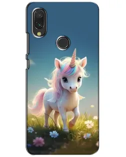 Чехол для Vivo Y11 с картинкой «Единорог на поляне»