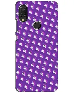 Чехол для Vivo Y11 с картинкой «Единороги на фиолетовом»