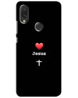 Чехол для Vivo Y11 с картинкой «Сердце - Jesus»