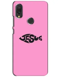 Чехол для Vivo Y11 с картинкой «Розовый символ  Jesus»