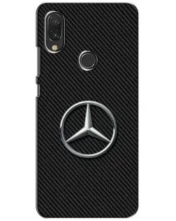 Чехол для Vivo Y11 с картинкой «Карбоновый Mercedes стиль»