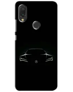 Чехол для Vivo Y11 с картинкой «Mercedes — силуэт авто»