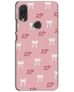 Чехол для Vivo Y11 с картинкой «Сердца и банты»