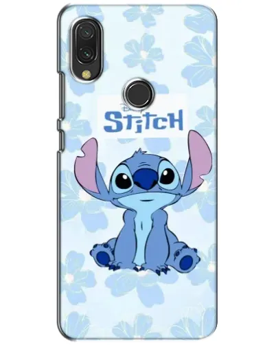 Чехол для Vivo Y11 с картинкой «Stitch среди цветов»