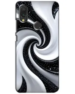 Чехол для Vivo Y11 с картинкой «Черно-белая спираль»