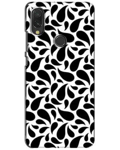 Чехол для Vivo Y11 с картинкой «Контрастные черные капли»
