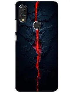 Чехол для Vivo Y11 с картинкой «Kрасная лавовая трещина»