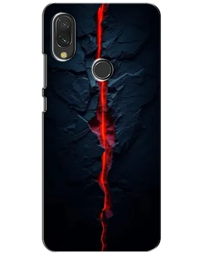 Чехол для Vivo Y11 с картинкой «Kрасная лавовая трещина»