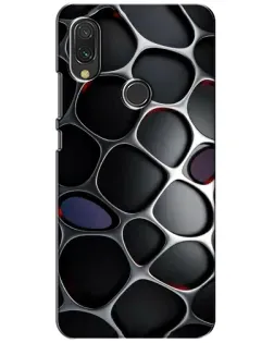 Чехол для Vivo Y11 с картинкой «Объемная темная решетка»