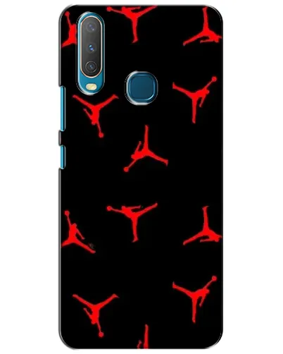 Чехол для Vivo Y15 с картинкой «Jordan Red Pattern»