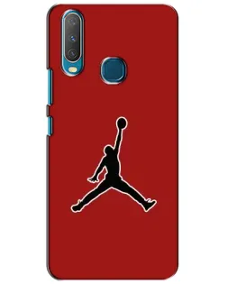 Чехол для Vivo Y15 с картинкой «Jordan Red Back»