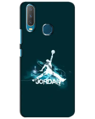 Чехол для Vivo Y15 с картинкой «Jordan Blue Fire»