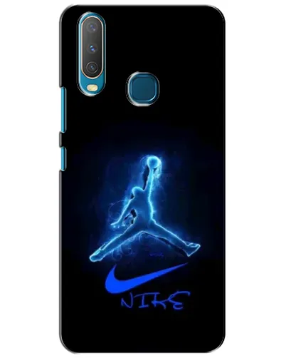 Чехол для Vivo Y15 с картинкой «Jordan Neon Blue»