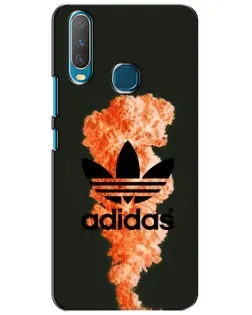 Чехол для Vivo Y15 с картинкой «Оранжевый дым Adidas» Чехол для Vivo Y15 с картинкой «Оранжевый дым Adidas»