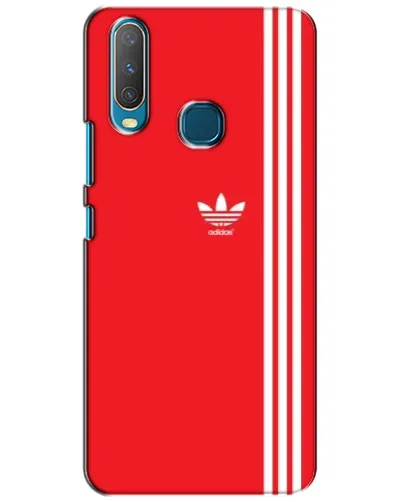 Чехол для Vivo Y15 с картинкой «Красный минимализм Adidas»
