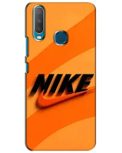 Чехол для Vivo Y15 с картинкой «Оранжевый драйв Nike»