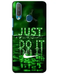 Чехол для Vivo Y15 с картинкой «Зеленый неоновый Nike» Чехол для Vivo Y15 с картинкой «Зеленый неоновый Nike»