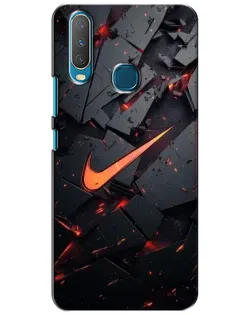 Чехол для Vivo Y15 с картинкой «Nike — эффект разломов» Чехол для Vivo Y15 с картинкой «Nike — эффект разломов»