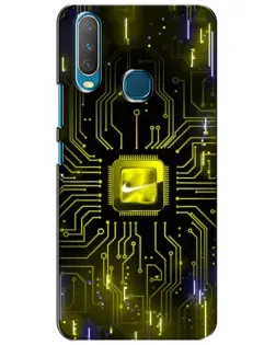 Чехол для Vivo Y15 с картинкой «Nike — золотая искра» Чехол для Vivo Y15 с картинкой «Nike — золотая искра»