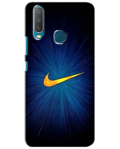 Чехол для Vivo Y15 с картинкой «Синий пульс Nike» Чехол для Vivo Y15 с картинкой «Синий пульс Nike»