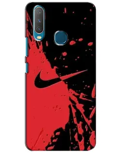Чехол для Vivo Y15 с картинкой «Красные брызги Nike» Чехол для Vivo Y15 с картинкой «Красные брызги Nike»