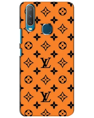 Чехол для Vivo Y15 с картинкой «Оранжевый стиль LV»