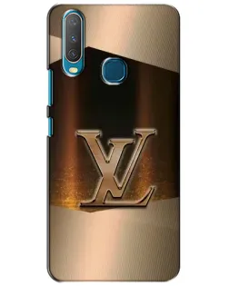 Чехол для Vivo Y15 с картинкой «LV — золотое сияние»