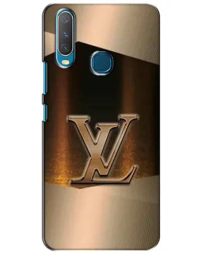 Чехол для Vivo Y15 с картинкой «LV — золотое сияние»