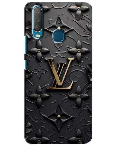 Чехол для Vivo Y15 с картинкой «Кожаная текстура LV»