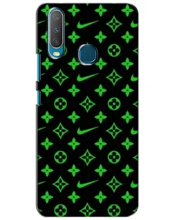 Чехол для Vivo Y15 с картинкой «Неоновый принт LV»