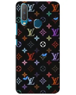 Чехол для Vivo Y15 с картинкой «Цветная монограмма LV»