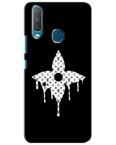Чехол для Vivo Y15 с картинкой «Цветочная монограмма»