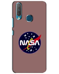 Чехол для Vivo Y15 с картинкой «NASA — ретро космос» Чехол для Vivo Y15 с картинкой «NASA — ретро космос»