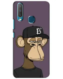 Чехол для Vivo Y15 с картинкой «Bored Ape в кепке»