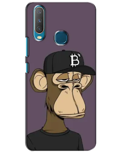 Чехол для Vivo Y15 с картинкой «Bored Ape в кепке»