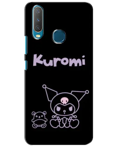 Чехол для Vivo Y15 с картинкой «Kuromi — черный минимализм»