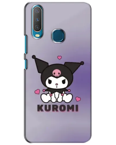 Чехол для Vivo Y15 с картинкой «Kuromi — фиолетовый арт»