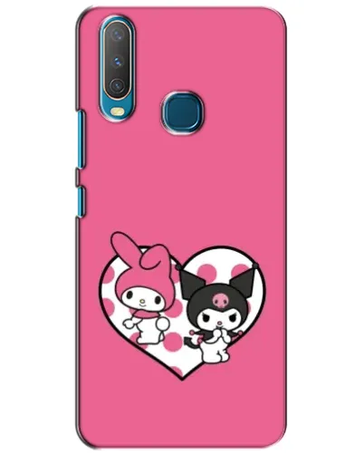 Чехол для Vivo Y15 с картинкой «Kuromi и My Melody»