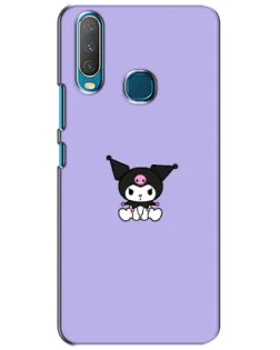 Чехол для Vivo Y15 с картинкой «Kuromi — фиолетовый минимализм»