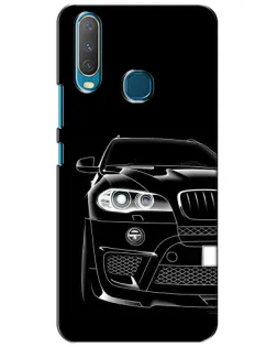 Чехол для Vivo Y15 с картинкой «Темный силуэт BMW»