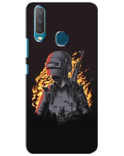 Чехол для Vivo Y15 с картинкой «PUBG — огненный силуэт» Чехол для Vivo Y15 с картинкой «PUBG — огненный силуэт»